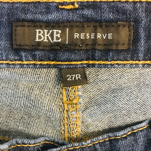 BKE Reserve Addison Skinny Jeans Blue Stretch Denim Women’s Size 27R - Picture 4 of 14